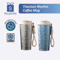 Titanium Rhythm Coffee Mug with ShopGifts logo and antibacteria 