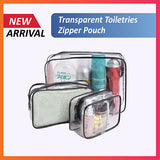 Transparent Toiletries Zipper Pouch