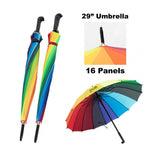Eye-catching umbrella with vibrant panels, perfect for events and promotions