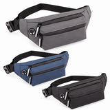 Water-Resistant Travel Waist Pouch (BW-3031) in black with streamlined front panel for commuting_custom corporate gift