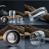 Double Wall Infuse Glass Bottle