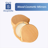 Wood Cosmetic Mirrors