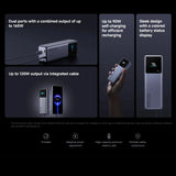 Xiaomi 165W High-Speed Power Bank in light purple with integrated USB-C cable and digital battery display_Premium Corporate Gifts