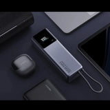 Xiaomi 165W High-Speed Power Bank in light purple with integrated USB-C cable and digital battery display_Premium Corporate Gifts