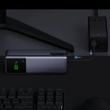 Xiaomi 165W High-Speed Power Bank in light purple with integrated USB-C cable and digital battery display_Premium Corporate Gifts