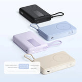 Xiaomi 10000mAh Magnetic Power Bank with Foldable Stand in Pastel Blue and Lavender_Premium Corporate Gifts
