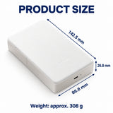 Xiaomi Portable Photo Printer Pro (KDRSHDY03HT) in white beside printed snapshots.
