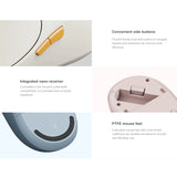 Sleek Matte Xiaomi Ergonomic Dual-Mode Wireless Mouse 3 on a minimalist office desk_premium corporate gift idea
