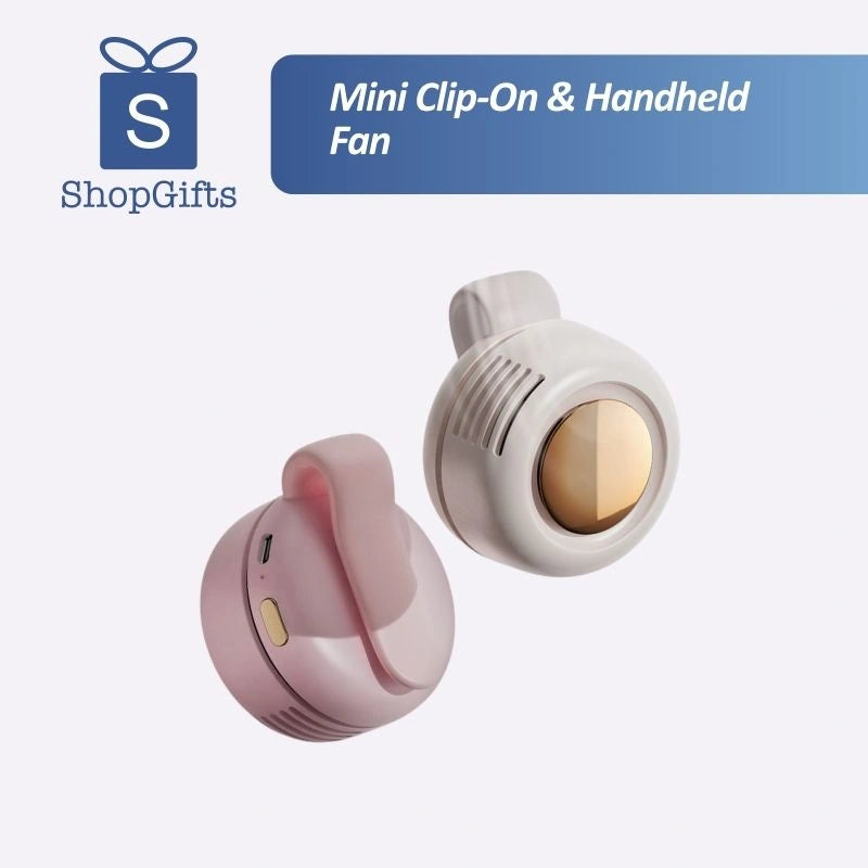 Mini Clip-On & Handheld Fan | ShopGifts | Corporate Gift Singapore