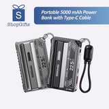 Portable5000mAhPowerBankwithType-CCable_ Gift shop