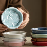 Snack dishes of different colors
