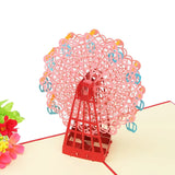 3D Ferris wheel card 