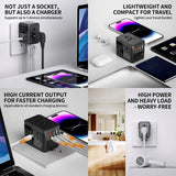 75W GaN Universal Travel Adapter