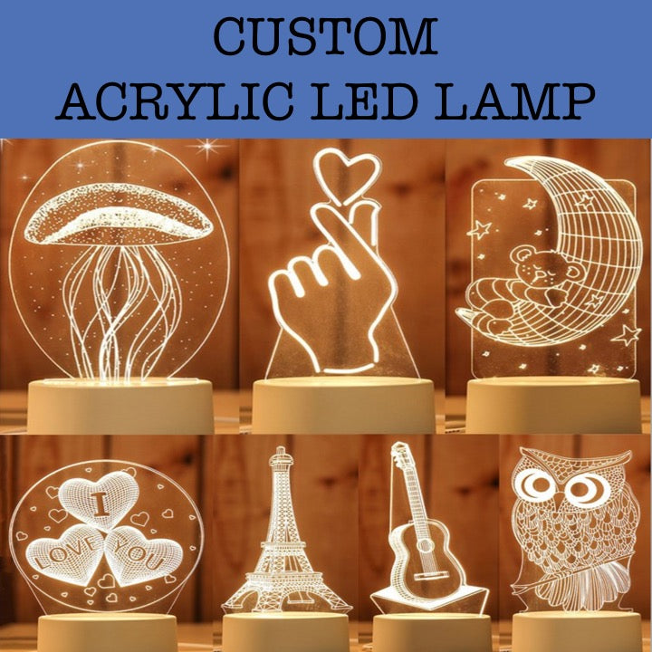 Custom Acrylic LED Light Lamp | ShopGifts | Corporate Gift Singapore