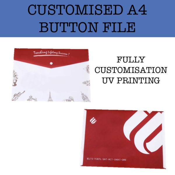 Customised A4 Button File | ShopGifts | Corporate Gift Singapore
