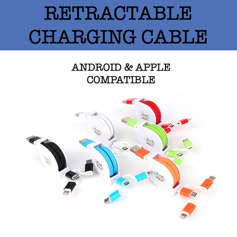 3 in 1 retractable charging cable corporate gifts door gift