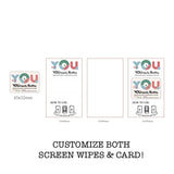 custom screen wipes corporate gift door gift