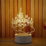 castle custom acrylic led light lamp corporate gifts door gift
