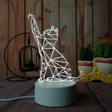cat custom acrylic led light lamp corporate gifts door gift