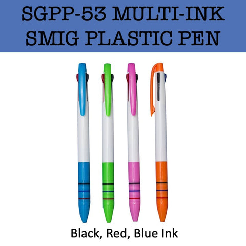 multi ink smig promotional plastic pen corporate gifts door gift