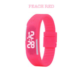 peach red led digital watch corporate gift door gift