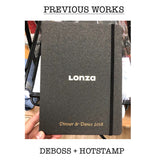 customised lonza leather notebook corporate gifts door gift