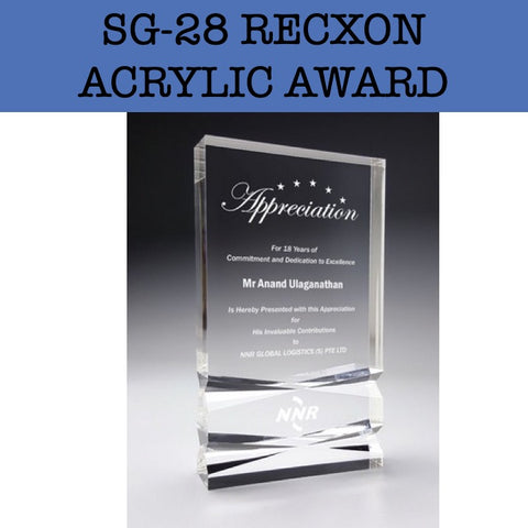 sg-28 recxon acrylic award corporate gifts door gift