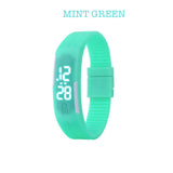 mint green led digital watch corporate gift door gift