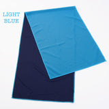 light blue microfibre towel corporate gifts