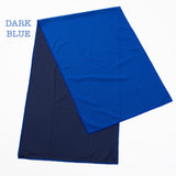 dark blue microfibre towel corporate gifts