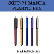manda plastic promotional pen corporate gifts door gift