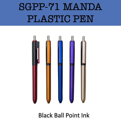 manda plastic promotional pen corporate gifts door gift