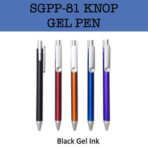 knop promotional plastic gel pen corporate gifts door gift