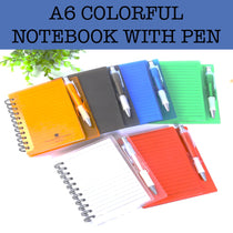 a6 notebook with pen corporate gift
