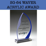 sg-64 waver acrylic award plaque corporate gifts door gift