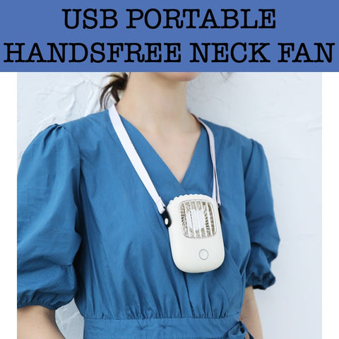 USB portable handsfree neck fan corporate gifts door gift giveaway