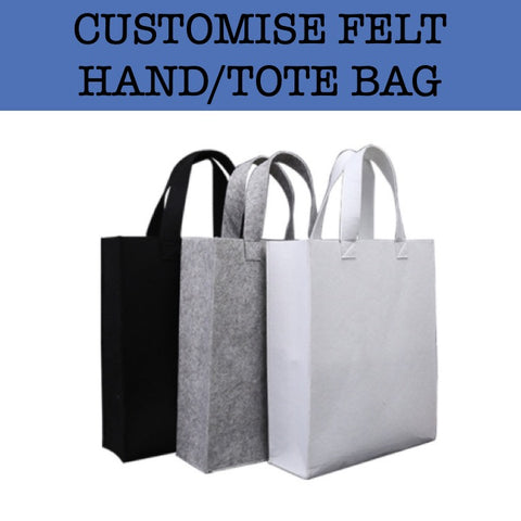 Custom Felt Tote Bag