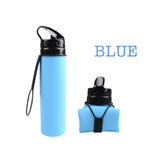 blue foldable water bottle corporate gifts