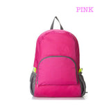 pink foldable travel backpack corporate gifts