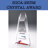 sgca-263m crystal award plaque corporate gifts door gift