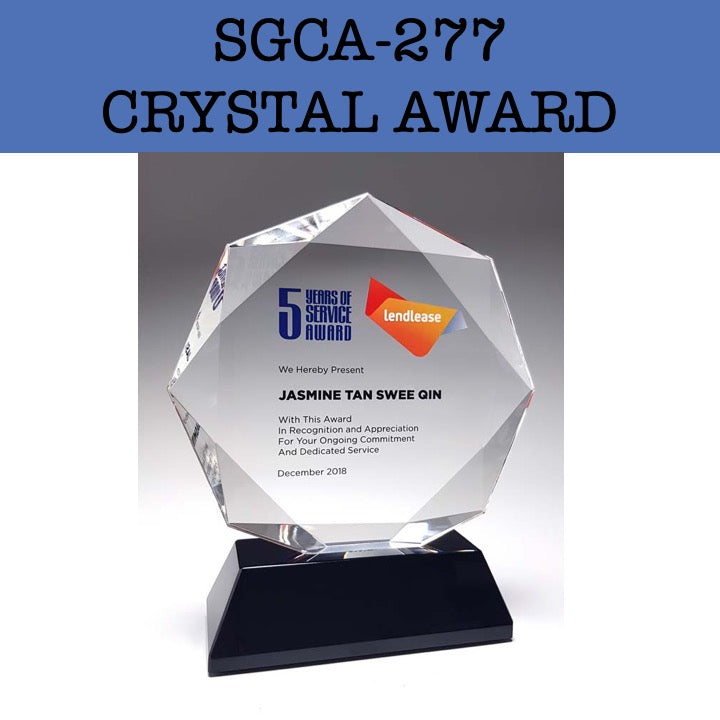 sgca-277 crystal award plaque corporate gifts door gift