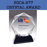 sgca-277 crystal award plaque corporate gifts door gift