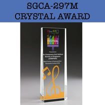 sgca-297m crystal award plaque corporate gifts door gift