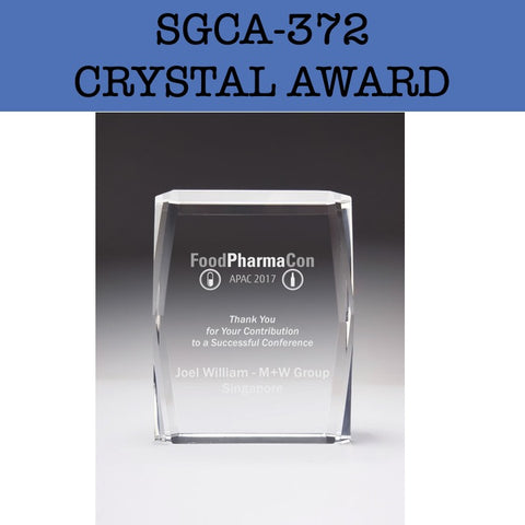 sgca-372 crystal award plaque corporate gifts door gift