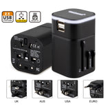 black travel adapter corporate gifts