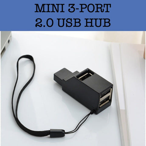 mini 3-port 2.0 usb hub corporate gifts door gift giveaway