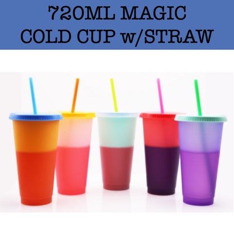 Magic Cold Cup Straw Tumbler1