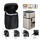 silver travel adapter corporate gifts