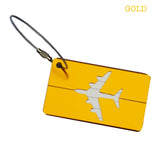 gold aluminium luggage tag corporate gift