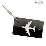 black aluminium luggage tag corporate gift